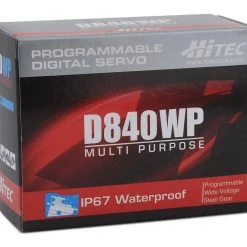 Hitec D840WP Waterproof High Speed Steel Gear Large Scale Servo (High Voltage) -Hitec And Tekin Sales 2022 hrc36840 2