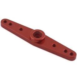 Hitec Machined Aluminum Double Sided Servo Horn (Red)
