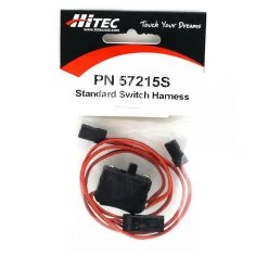 Hitec Standard Receiver Switch Harness with Charging Connector -Hitec And Tekin Sales 2022 hrc57215s 1