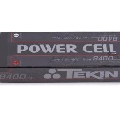 Tekin Power Cell 2S Hard Case 120C Graphene LiPo Battery (7.6V/8400mAh) w/5mm Bullets