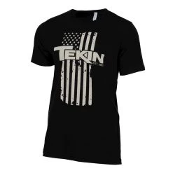 Tekin Operator USA Flag T-Shirt (Black) (M)